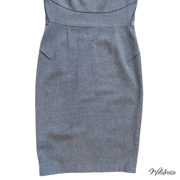 ✨ Roland Mouret Virgin Wool Houndstooth Sheath Dress – Size 8 ✨ - Picture 8 of 17